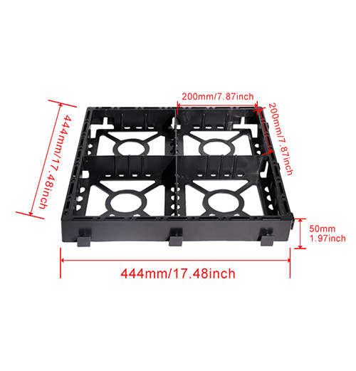 石材透水铺路格440*440