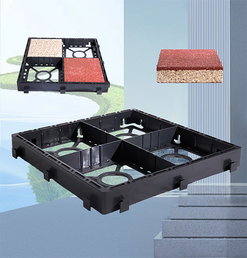 石材透水铺路格